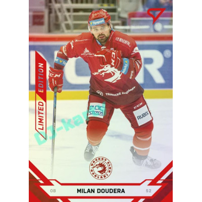 2021/22 Sportzoo TIPSPORT ELH Milan Doudera #4 Red xx/49