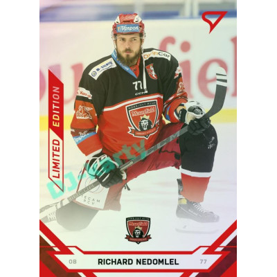 2021/22 Sportzoo TIPSPORT ELH Richard Nedomlel #76 Red xx/49