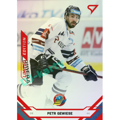 2021/22 Sportzoo TIPSPORT ELH Petr Gewiese #166 Red xx/49