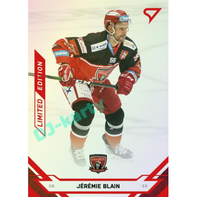 2021/22 Sportzoo TIPSPORT ELH Jérémie Blain #77 Red xx/49