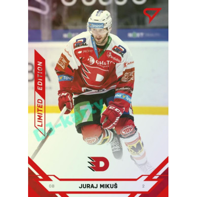 2021/22 Sportzoo TIPSPORT ELH Juraj Mikuš #95 Red xx/49