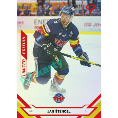 2021/22 Sportzoo TIPSPORT ELH Jan Štencel #241 Red xx/49