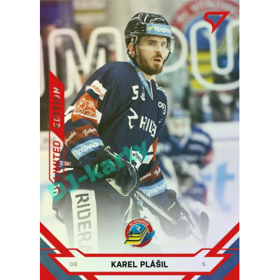 2021/22 Sportzoo TIPSPORT ELH Karel Plášil #169 Red xx/49