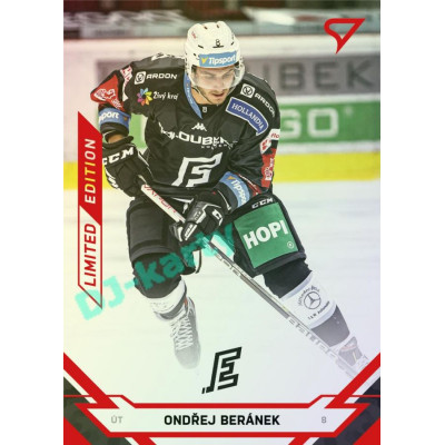 2021/22 Sportzoo TIPSPORT ELH Ondřej Beránek #190 Red xx/49