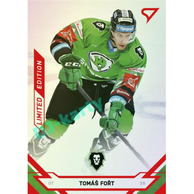 2021/22 Sportzoo TIPSPORT ELH Tomáš Fořt #66 Red xx/49