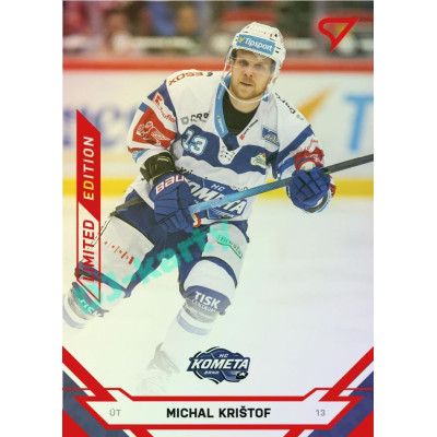 2021/22 Sportzoo TIPSPORT ELH Michal Krištof #121 Red xx/49