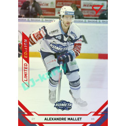 2021/22 Sportzoo TIPSPORT ELH Alexandre Mallet #122 Red xx/49