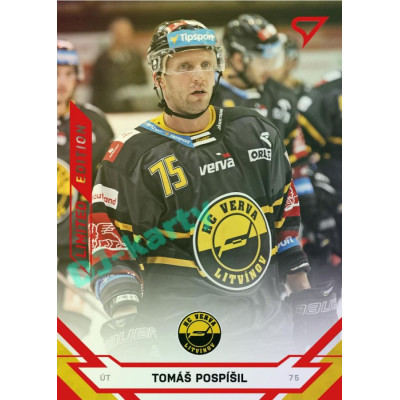 2021/22 Sportzoo TIPSPORT ELH Tomáš Pospíšil #212 Red xx/49