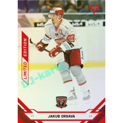 2021/22 Sportzoo TIPSPORT ELH Jakub Orsava #87 Red xx/49