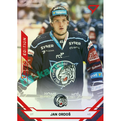 2021/22 Sportzoo TIPSPORT ELH Jan Ordoš #34 Red xx/49
