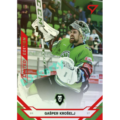 2021/22 Sportzoo TIPSPORT ELH Gašper Krošelj #55 Red xx/49