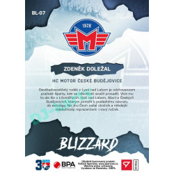 2022/23 Sportzoo ELH 1. série #BL-07 Zdeněk Doležal Blizzard Limited Red xx/30