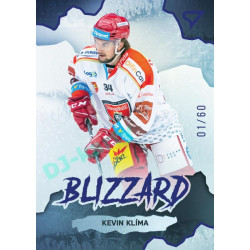 2022/23 Sportzoo ELH 1. série #BL-15 Kevin Klíma Blizzard Limited Blue xx/60
