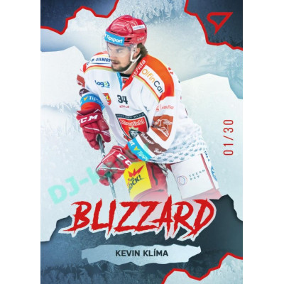 2022/23 Sportzoo ELH 1. série #BL-15 Kevin Klíma Blizzard Limited Red xx/30