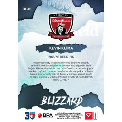2022/23 Sportzoo ELH 1. série #BL-15 Kevin Klíma Blizzard Limited Red xx/30