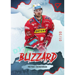 2022/23 Sportzoo ELH 1. série #BL-16 Peter Čerešňák Blizzard Limited Red xx/30