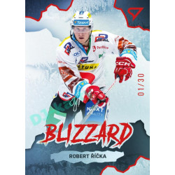 2022/23 Sportzoo ELH 1. série #BL-18 Robert Říčka Blizzard Limited Red xx/30