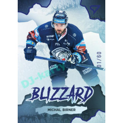 2022/23 Sportzoo ELH 1. série #BL-20 Michal Birner Blizzard Limited Blue xx/60