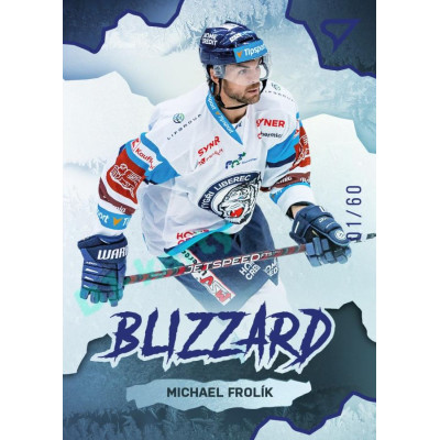 2022/23 Sportzoo ELH 1. série #BL-21 Michael Frolík Blizzard Limited Blue xx/60