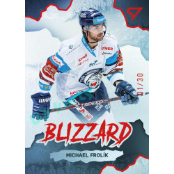 2022/23 Sportzoo ELH 1. série #BL-21 Michael Frolík Blizzard Limited Red xx/30