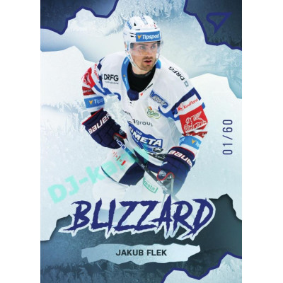 2022/23 Sportzoo ELH 1. série #BL-30 Jakub Flek Blizzard Limited Blue xx/60
