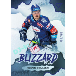 2022/23 Sportzoo ELH 1. série #BL-35 Oskar Cibulskis Blizzard Limited Blue xx/60