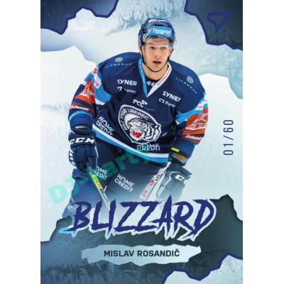 2022/23 Sportzoo ELH 1. série #BL-19 Mislav Rosandič Blizzard Limited Blue xx/60
