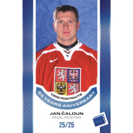 2023 MK reprezentace #P-02 Jan Čaloun 1998 Portraits - 25 years anniversary BLUE 16/25