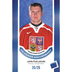 2023 MK reprezentace #P-02 Jan Čaloun 1998 Portraits - 25 years anniversary BLUE 16/25