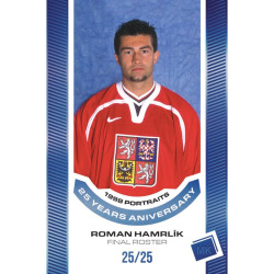 2023 MK reprezentace #P-05 Roman Hamrlík 1998 Portraits - 25 years anniversary BLUE 6/25