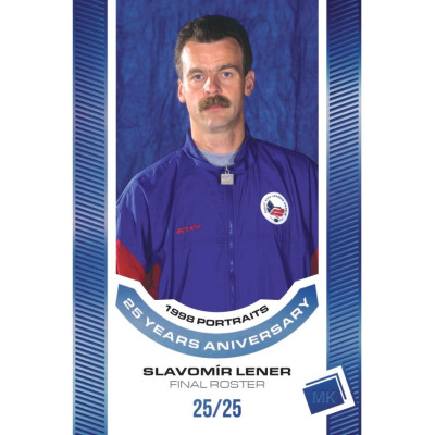 2023 MK reprezentace #P-24 Slavomír Lener 1998 Portraits - 25 years anniversary BLUE xx/25