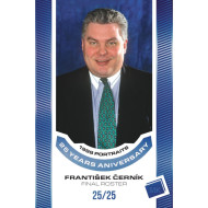 2023 MK reprezentace #P-27 Frantiček Černík 1998 Portraits - 25 years anniversary BLUE 3/25