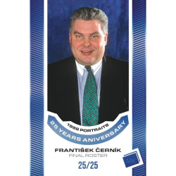 2023 MK reprezentace #P-27 Frantiček Černík 1998 Portraits - 25 years anniversary BLUE 3/25