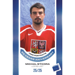 2023 MK reprezentace #P-38 Michal Sýkora 1998 Portraits - 25 years anniversary BLUE 3/25