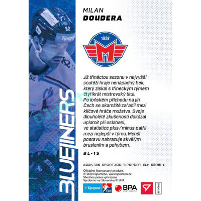 2024/25 Sportzoo ELH 1. serie #BL-15 Milan Doudera Blueliners