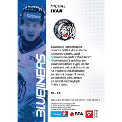 2024/25 Sportzoo ELH 1. serie #BL-18 Michal Ivan Blueliners