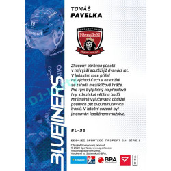 2024/25 Sportzoo ELH 1. serie #BL-22 Tomáš Pavelka Blueliners