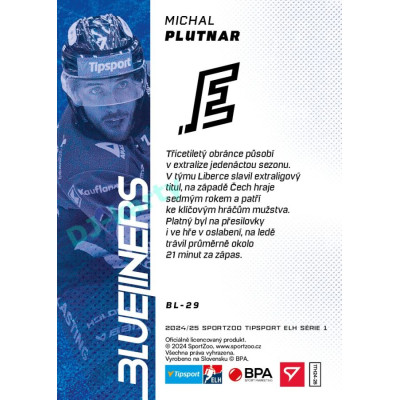 2024/25 Sportzoo ELH 1. serie #BL-29 Michal Plutnar Blueliners