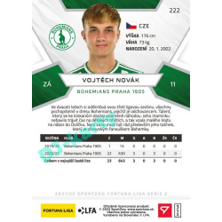 2021/22 Sportzoo Fortuna Liga 2. série #222 Vojtěch Novák
