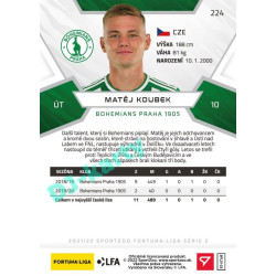 2021/22 Sportzoo Fortuna Liga 2. série #224 Matěj Koubek
