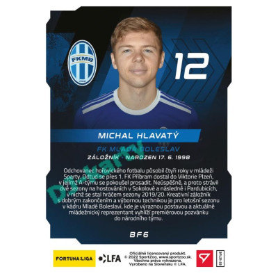 2021/22 Sportzoo Fortuna Liga 2. série #BF6 Michal Hlavatý BRIGHT FUTURE