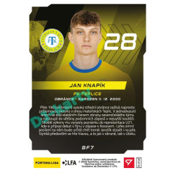 2021/22 Sportzoo Fortuna Liga 2. série #BF7 Jan Knapík BRIGHT FUTURE