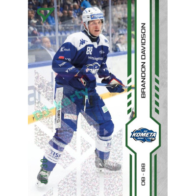 2024/25 Sportzoo ELH 1. serie #077 Brandon Davidson Green Glitter xx/30