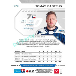2024/25 Sportzoo ELH 1. serie #075 Tomáš Bartejs