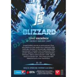 2023/24 Sportzoo ELH 1. série #BL-26 Tomáš Rachůnek Blizzard