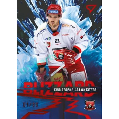 2023/24 Sportzoo ELH 1. série #BL-05 Christophe Lalancette Blizzard Limited xx/30