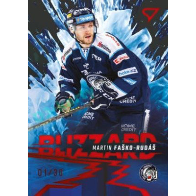 2023/24 Sportzoo ELH 1. série #BL-18 Martin Faško-Rudáš Blizzard Limited xx/30