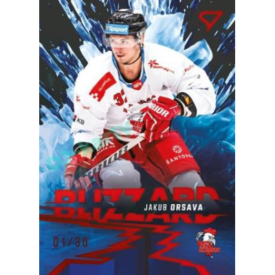 2023/24 Sportzoo ELH 1. série #BL-25 Jakub Orsava Blizzard Limited xx/30