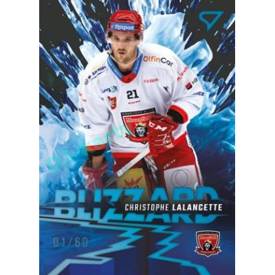 2023/24 Sportzoo ELH 1. série #BL-05 Christophe Lalancette Blizzard Limited xx/60