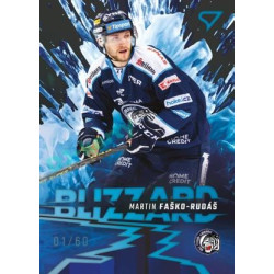 2023/24 Sportzoo ELH 1. série #BL-18 Martin Faško-Rudáš Blizzard Limited xx/60